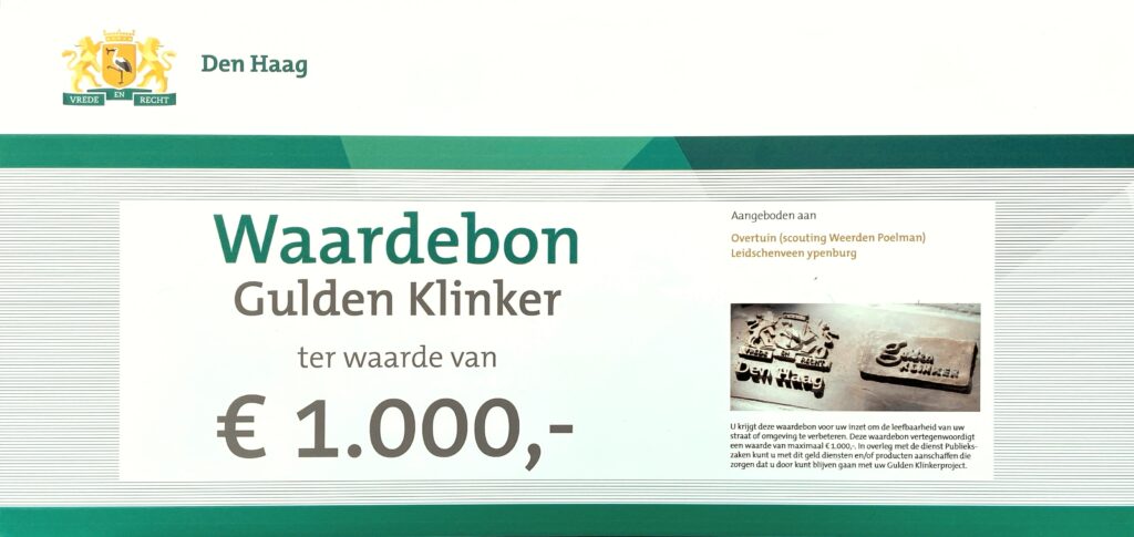 Gulden Klinker waardebon